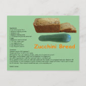 Zucchini Brot Rezept Postkarte (Vorderseite)