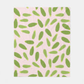 Zucchini Courgette Summer Squash Muster Fleecedecke (Vorderseite)