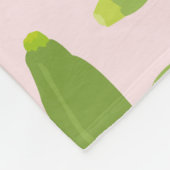 Zucchini Courgette Summer Squash Muster Fleecedecke (Ecke)
