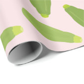 Zucchini Courgette Summer Squash Muster Geschenkpapier (Rolleneckpunkt)