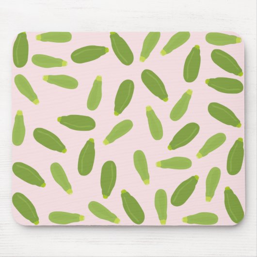 Zucchini Courgette Summer Squash Muster Mousepad (Vorne)