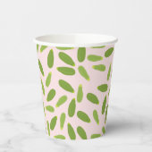 Zucchini Courgette Summer Squash Muster Pappbecher (Links)