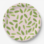 Zucchini Courgette Summer Squash Muster Pappteller (Vorderseite)