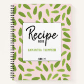 Zucchini Courgette Summer Squash Muster Rezept Notizblock (Vorderseite)