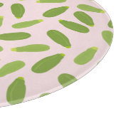 Zucchini Courgette Summer Squash Muster Schneidebrett (Ecke)