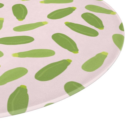 Zucchini Courgette Summer Squash Muster Schneidebrett (Ecke)