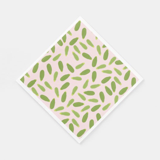 Zucchini Courgette Summer Squash Muster Serviette (Ecke)