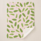 Zucchini Courgette Summer Squash Muster Sherpadecke (Vorderseite)