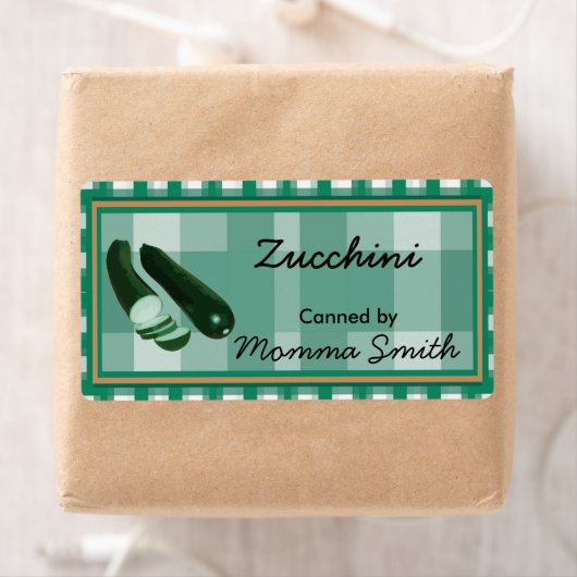 Zucchini Custom Canning Labels (Insitu)
