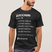 Zucchini Definition Meaning culinary art T-Shirt (Vorderseite)
