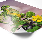 Zucchini Dragon 4x6 Print Fotodruck (Ecke)