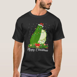 Zucchini Fruit Lover Matching Weihnachtsmannmütze T-Shirt
