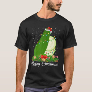 Zucchini Fruit Lover Matching Weihnachtsmannmütze T-Shirt