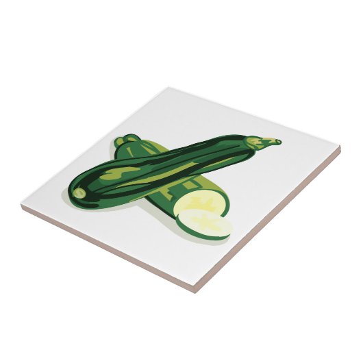 Zucchini-Gemüse Fliese (Seite)