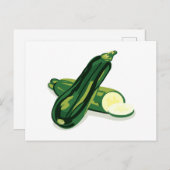 Zucchini Gemüse Postkarte (Vorne/Hinten)