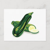 Zucchini Gemüse Postkarte (Vorderseite)