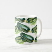 Zucchini Gemüse Zucchini Gemüse Gemüse Kaffeetasse (VorderseiteRechts)