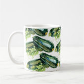 Zucchini Gemüse Zucchini Gemüse Gemüse Kaffeetasse (Links)