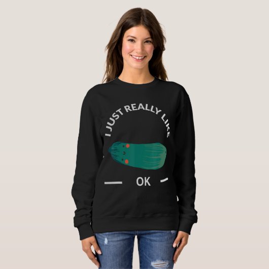 Zucchini Gemüsesorten oder Teigwaren 1 Sweatshirt (Vorne ganz)