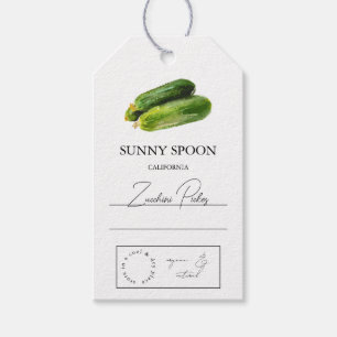 Zucchini Hang Tag Geschenkanhänger