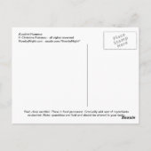 Zucchini Hummus Postkarte (Rückseite)