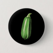 Zucchini Lazy Easy Funny Matching Halloween Costum Button (Vorderseite)