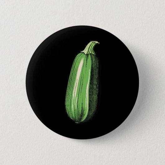 Zucchini Lazy Easy Funny Matching Halloween Costum Button (Vorderseite)