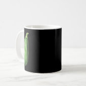 Zucchini Lazy Easy Funny Matching Halloween Costum Kaffeetasse (Vorderseite Links)