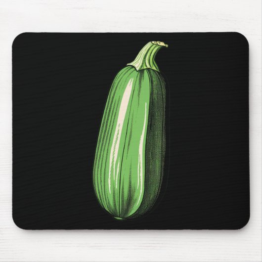 Zucchini Lazy Easy Funny Matching Halloween Costum Mousepad (Vorne)