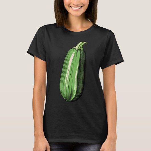 Zucchini Lazy Easy Funny Matching Halloween Costum T-Shirt (Vorderseite)
