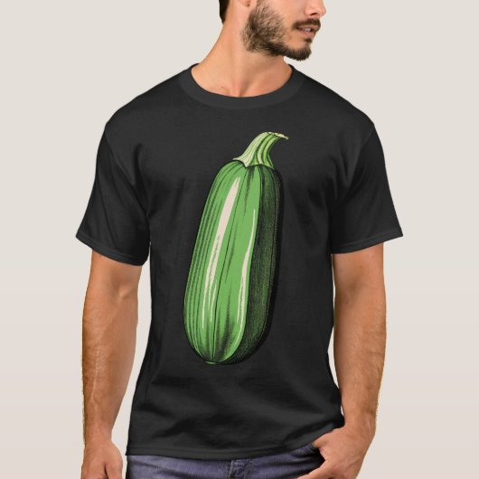 Zucchini Lazy Easy Funny Matching Halloween Costum T-Shirt (Vorderseite)