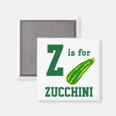 Zucchini Magnet (Vorderseite/Rückseite)