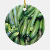 Zucchini-Ornament Keramikornament (Vorne)