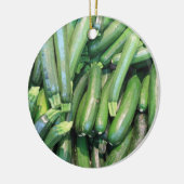Zucchini-Ornament Keramikornament (Links)