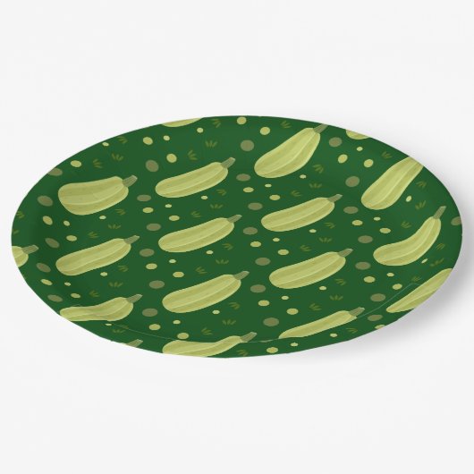 Zucchini Pappteller (Schrägansicht)