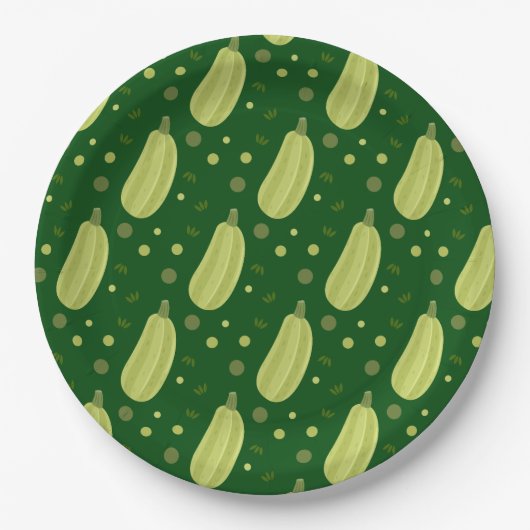 Zucchini Pappteller (Vorderseite)