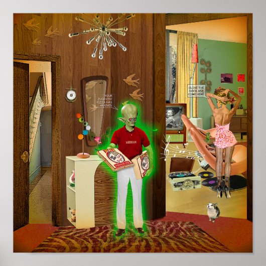 Zucchini Pizza Poster (Vorne)