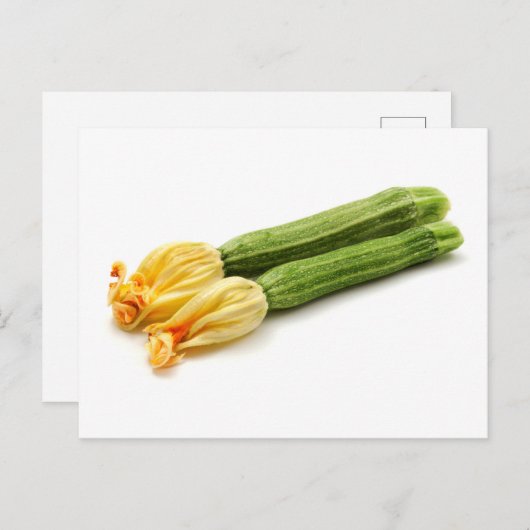 Zucchini Postkarte (Vorne/Hinten)