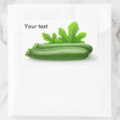 Zucchini Rechteckiger Aufkleber (Tasche)