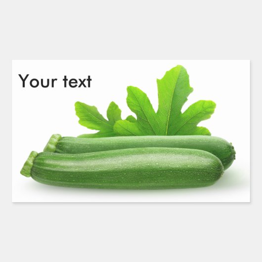 Zucchini Rechteckiger Aufkleber (Vorderseite)