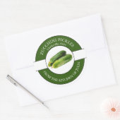 Zucchini-Siegel Runder Aufkleber (Umschlag)