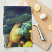 Zucchini Sommer Squash Gourds Gemüse Geschirrtuch (Viertel Falte)