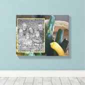 Zucchini Squash Gemüse erstellen Sie Ihr eigenes F Leinwanddruck (Insitu (Holzboden))