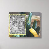 Zucchini Squash Gemüse erstellen Sie Ihr eigenes F Leinwanddruck (Vorderseite)