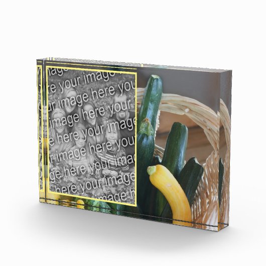 Zucchini Squash Gemüse hinzufügen Fotoblock (Rechts)