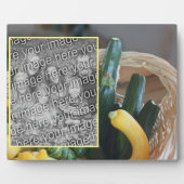 Zucchini Squash Gemüse hinzufügen Ihr eigenes Foto Fotoplatte (Vorderseite)