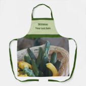 Zucchini Squash Gourds Gemüse Personalisiert Schürze (Vorderseite)
