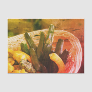 Zucchini Squash Gourmet Vegetables Vintag Decoupag Seidenpapier