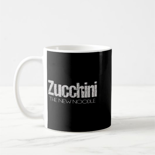 Zucchini The New Noodle T Shirt Vegetarian Gluten Kaffeetasse (Links)