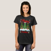 Zucchini Vegetable Lights Xmas Tree Santa Zucchini T-Shirt (Vorne ganz)